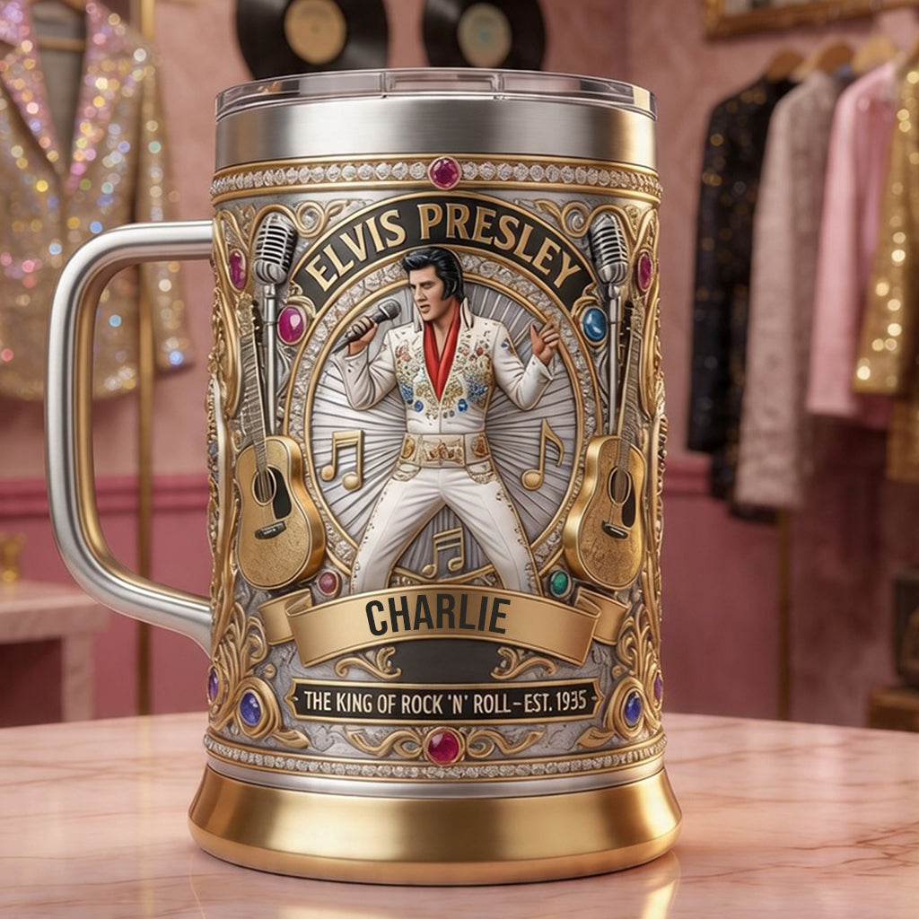 Burning Love - Personalized King of Rock and Roll Beer Stein