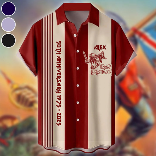 50th Anniversary - Personalized Music Band Hawaiian Shirt