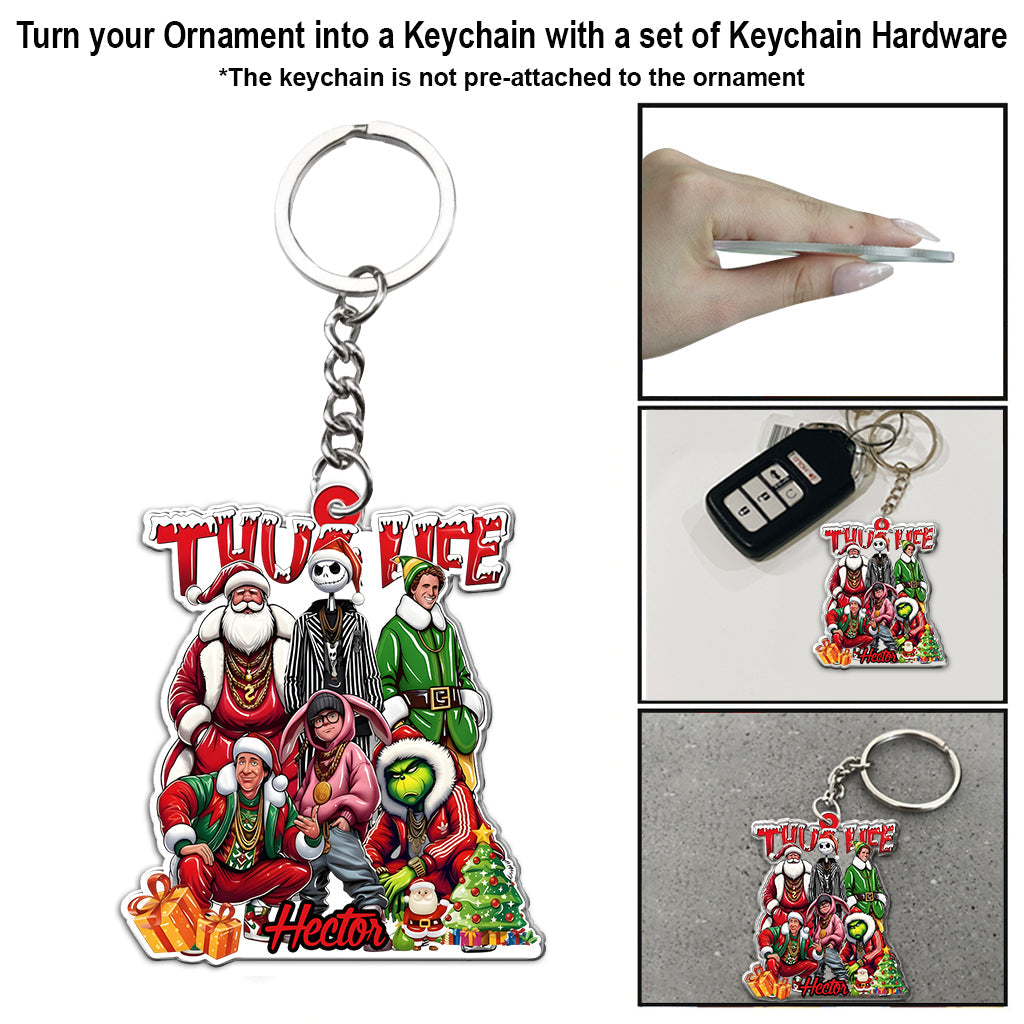 Thug Life Xmas Movie - Personalized Stole Christmas Ornament