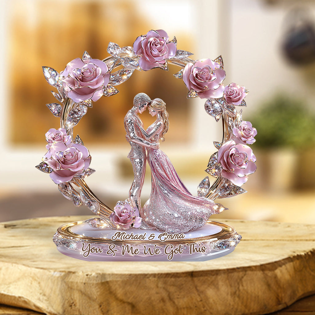 Toi et moi, on gère - Plaque acrylique personnalisée pour couple