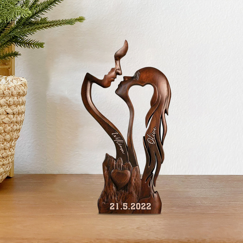 Toi et moi, on gère - Plaque acrylique personnalisée pour couple