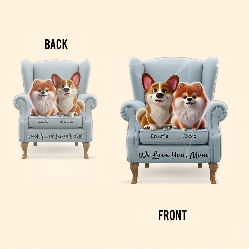 Meilleure maman de chien au monde - Plaque acrylique personnalisée en forme de chien