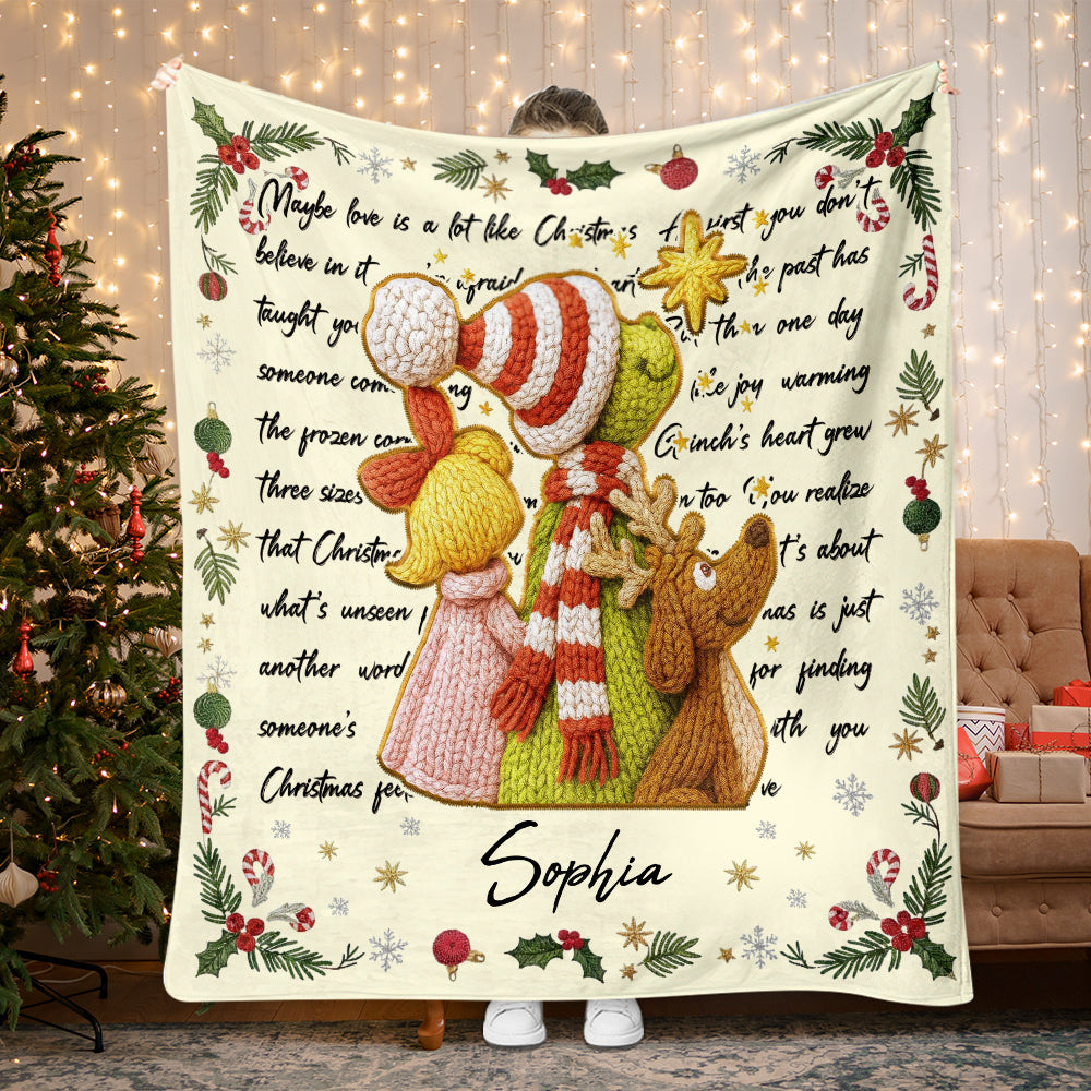 Merry Christmas - Personalized Stole Christmas Blanket