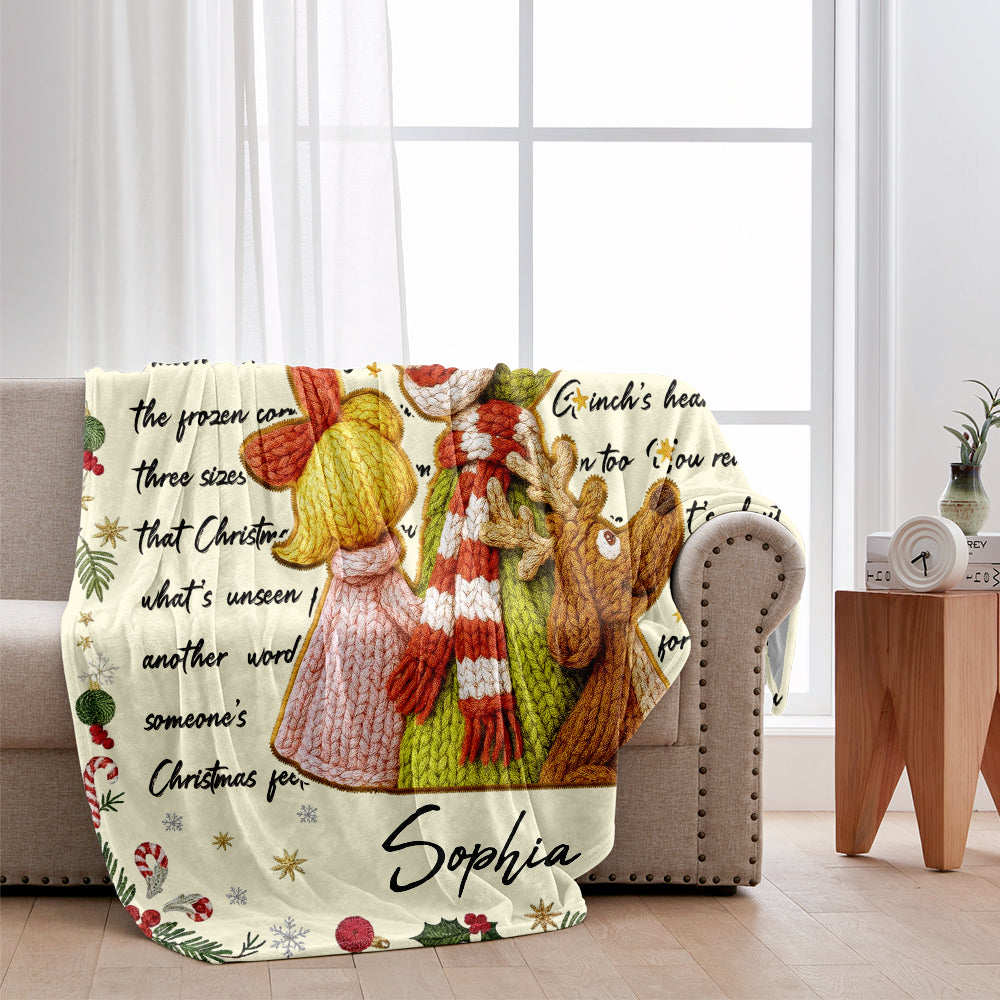 Merry Christmas - Personalized Stole Christmas Blanket