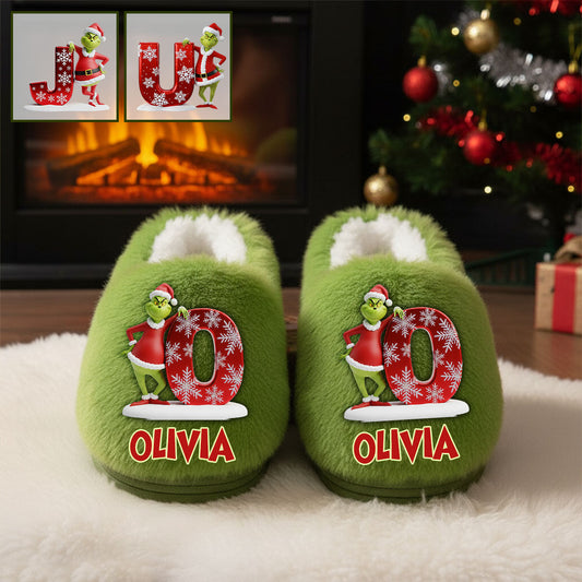 Merry Christmas - Personalized Stole Christmas Slippers