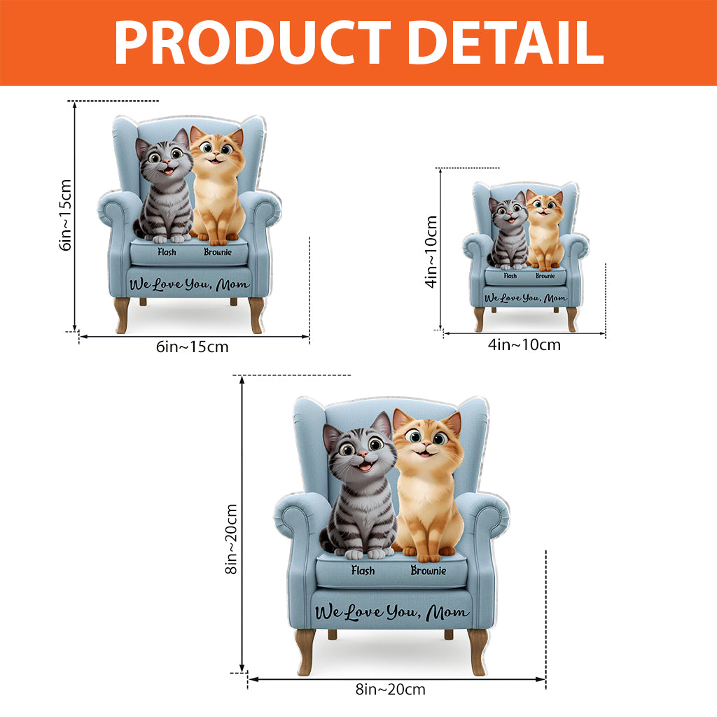 Best Cat Mom Ever - Personalized Cat Custom Shaped Acrylic Plaque