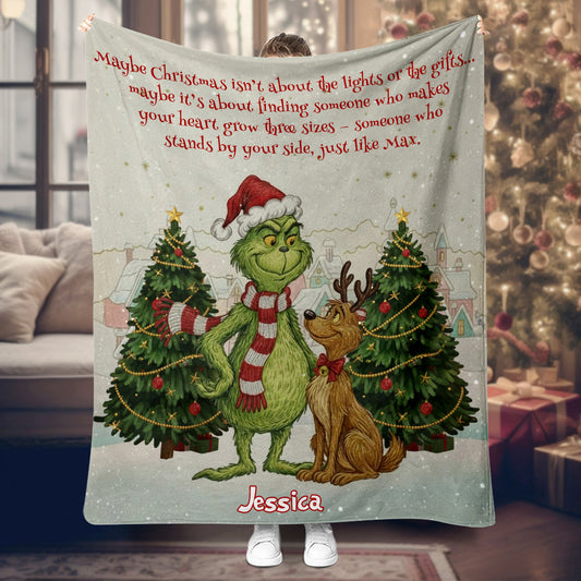 May Christmas Be With You - Personalized Stole Christmas Blanket