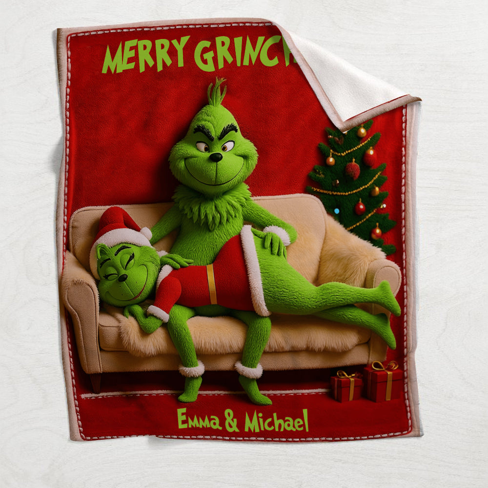 Funny Gift For Couple - Personalized Stole Christmas Blanket