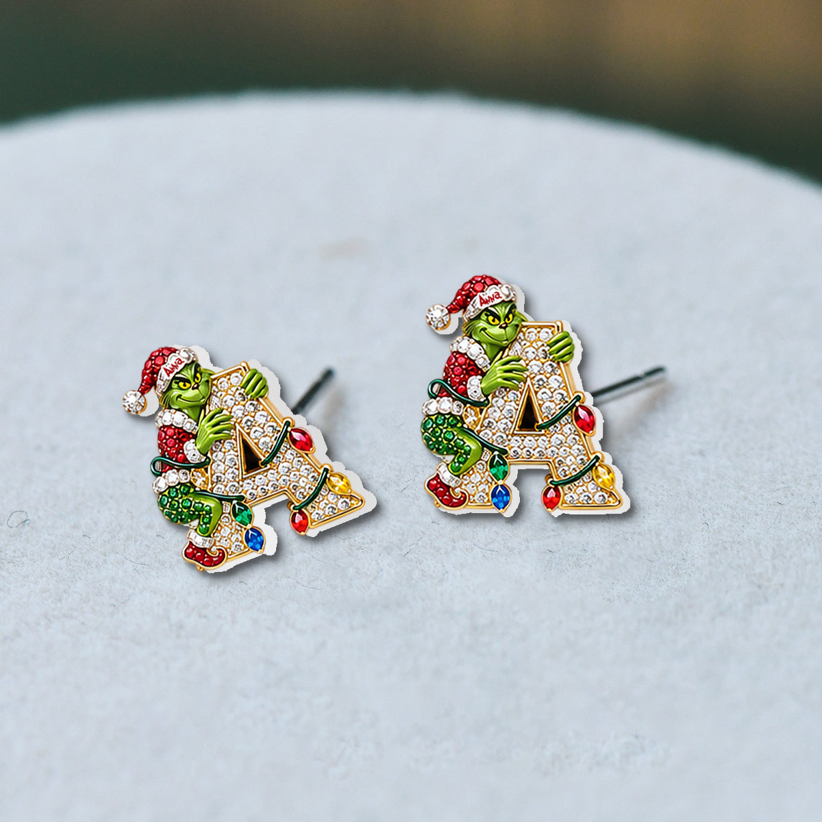 Christmas Thief - Personalized Stole Christmas Stud Earrings