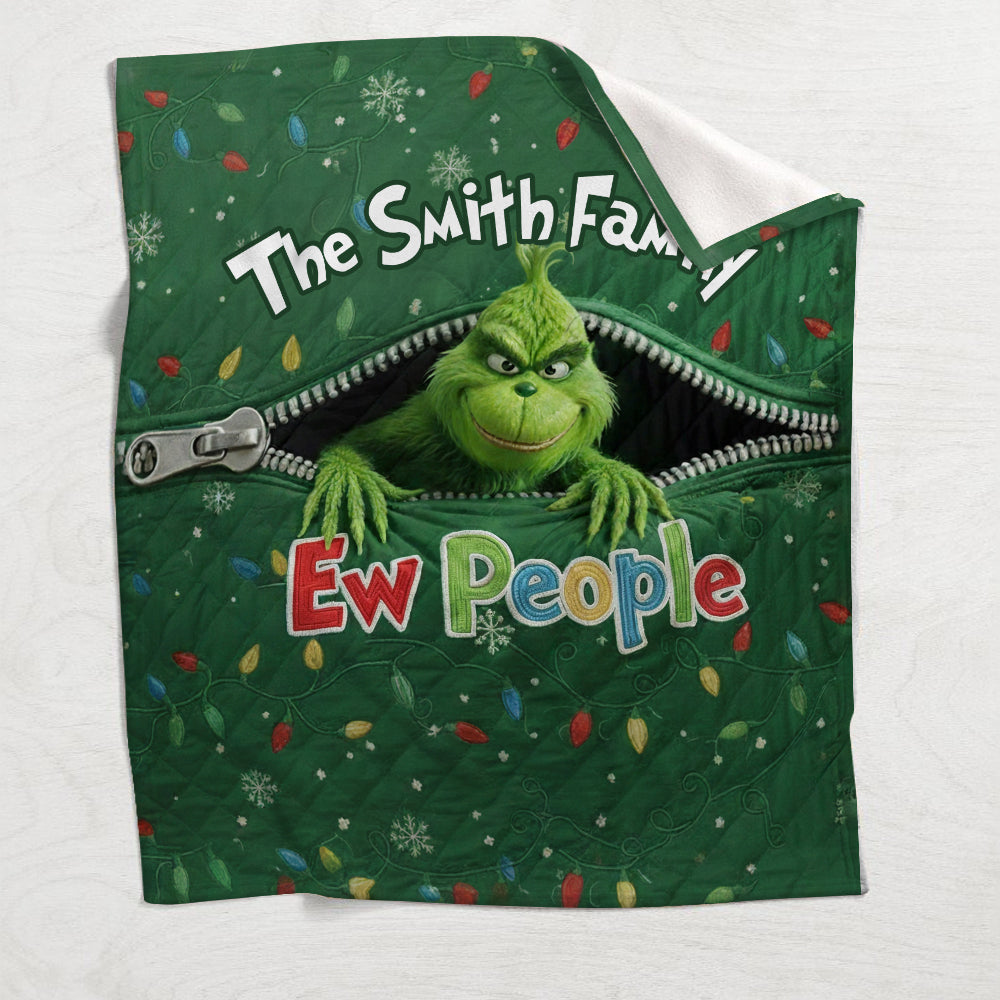 Ew People - Personalized Stole Christmas Blanket