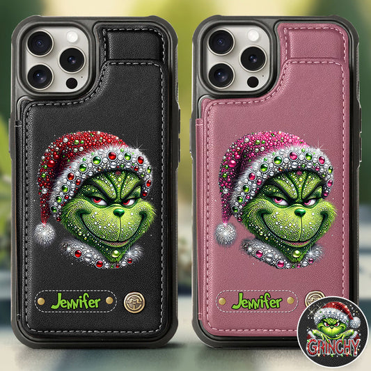 Merry Grinchmas - Personalized Stole Christmas Wallet Phone Case