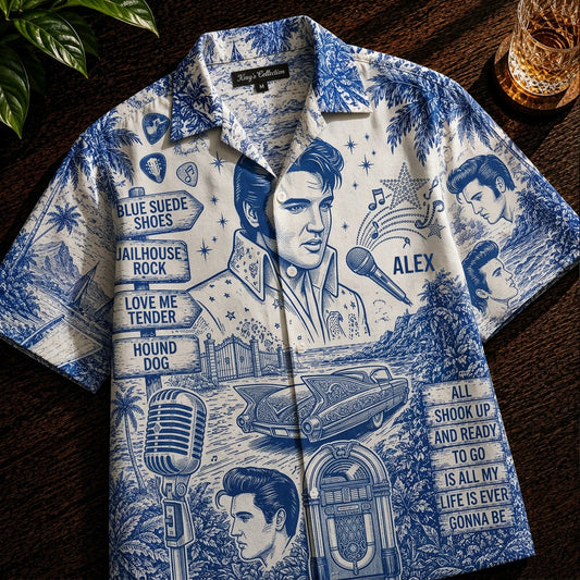 Love Music - Personalized King of Rock and Roll Hawaiian Shirt