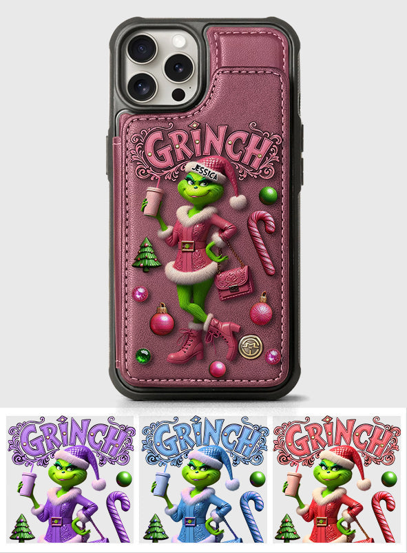 Merry Grinchmas - Personalized Stole Christmas Wallet Phone Case