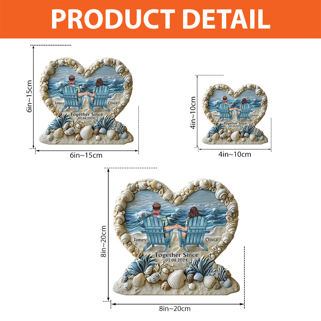 Ensemble depuis - Plaque acrylique personnalisée pour couple