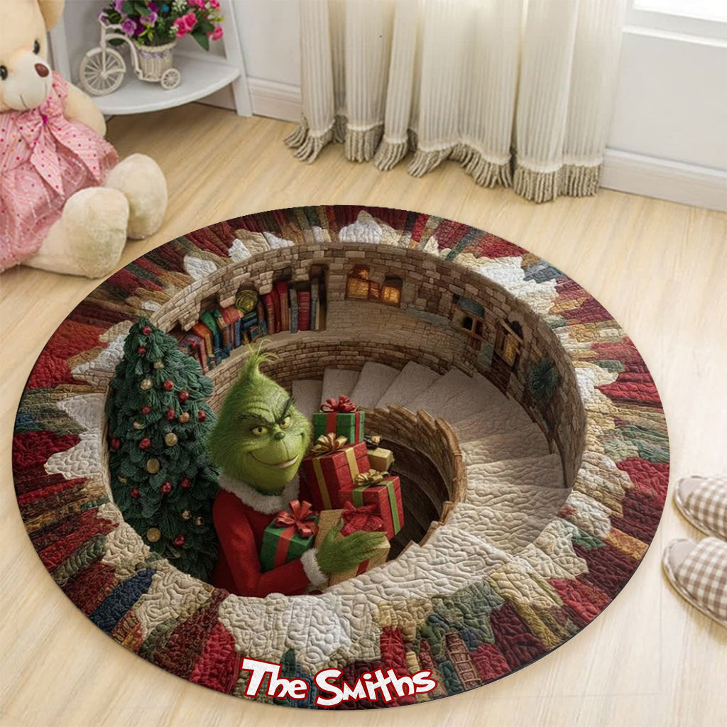 Joyeux Noël - Étole de Noël personnalisée - Tapis rond