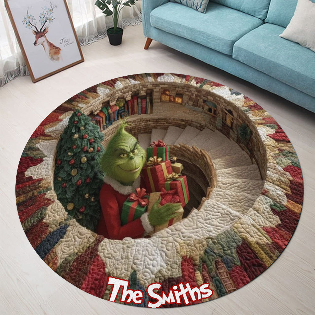 Joyeux Noël - Étole de Noël personnalisée - Tapis rond