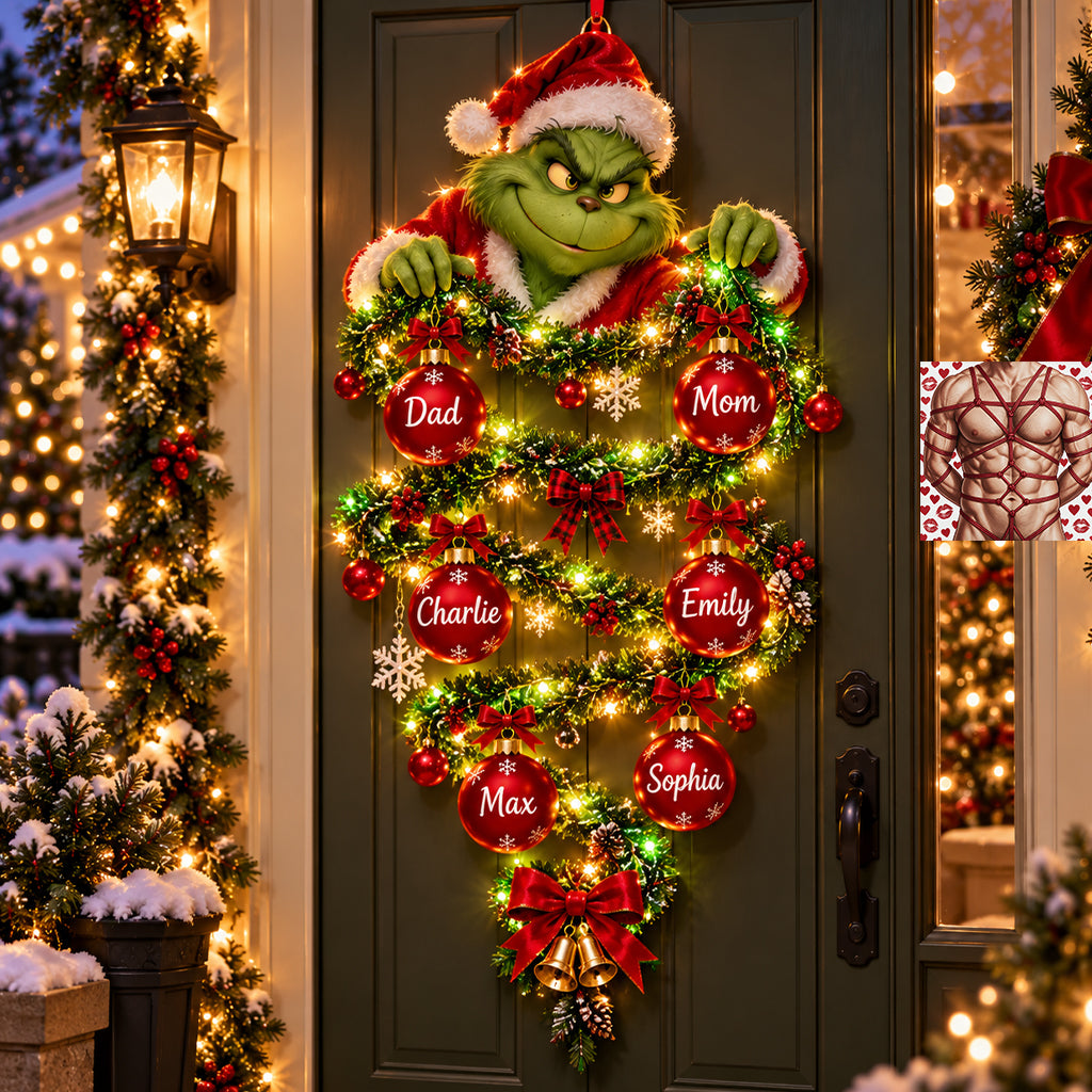Merry Grinchmas - Personalized Stole Christmas LED Light Acrylic Sign