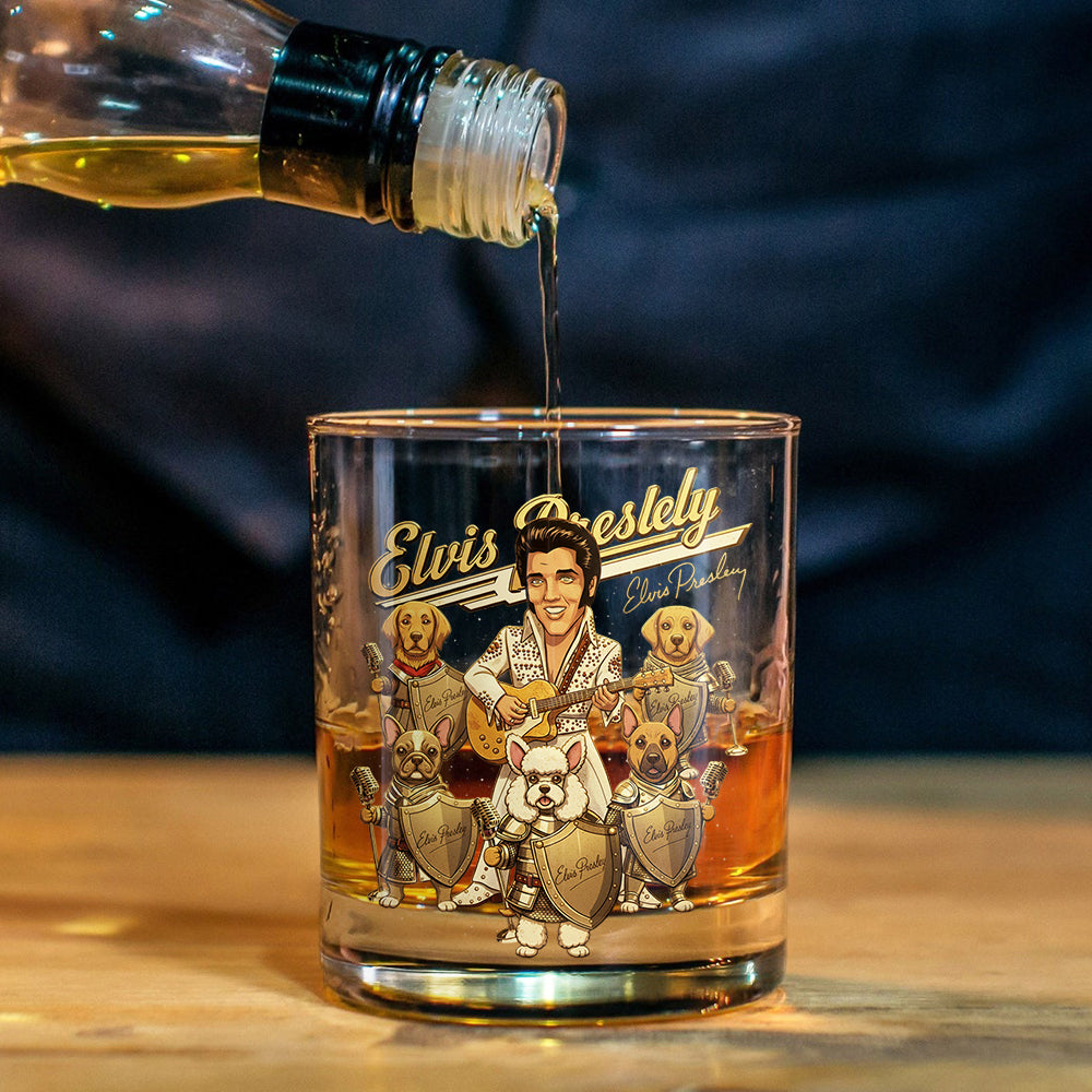 Verre à whisky Hound Dog Legend - Roi du Rock and Roll