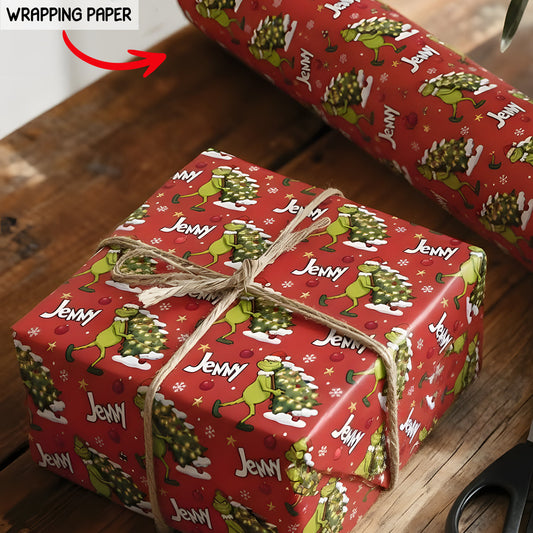 Merry Grinchmas - Personalized Stole Christmas Wrapping Papers