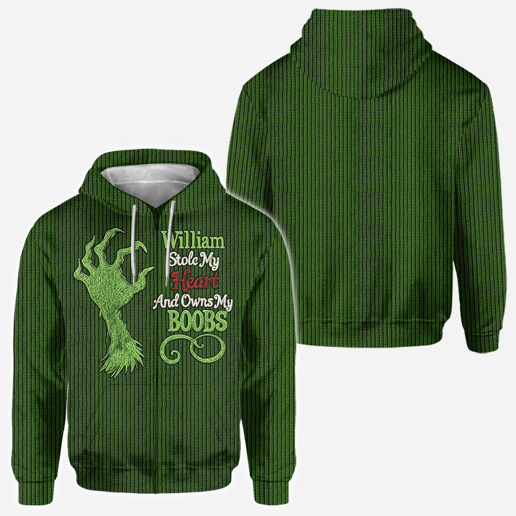 T-shirt personnalisé « J'ai volé mon cœur et je suis à toi »