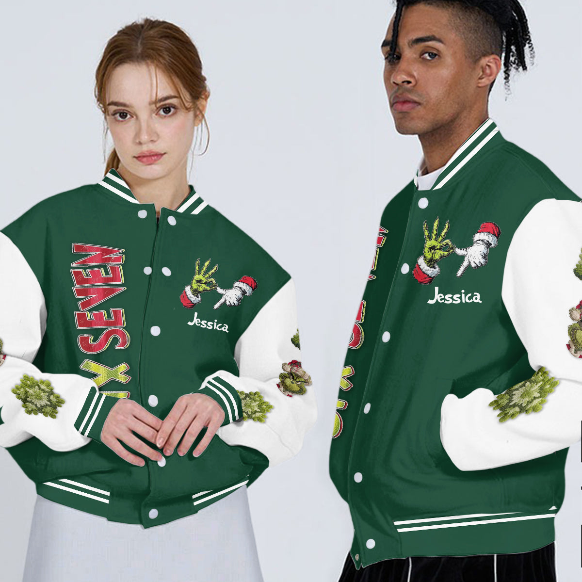 Six Seven - Personalized Stole Christmas Varsity Jacket
