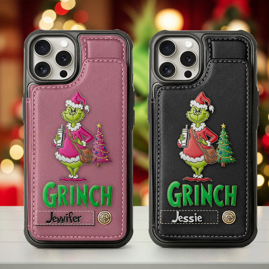 Merry Grinchmas - Personalized Stole Christmas Wallet Phone Case