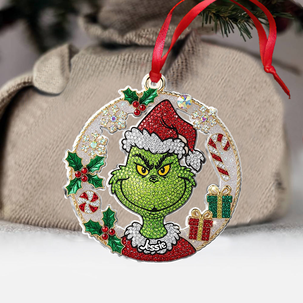 Merry Grinchmas - Personalized Stole Christmas Ornament