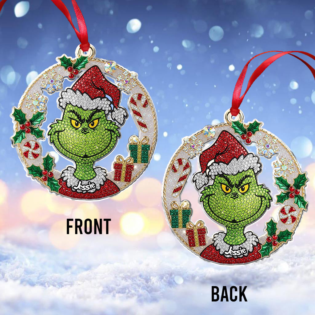 Merry Grinchmas - Personalized Stole Christmas Ornament