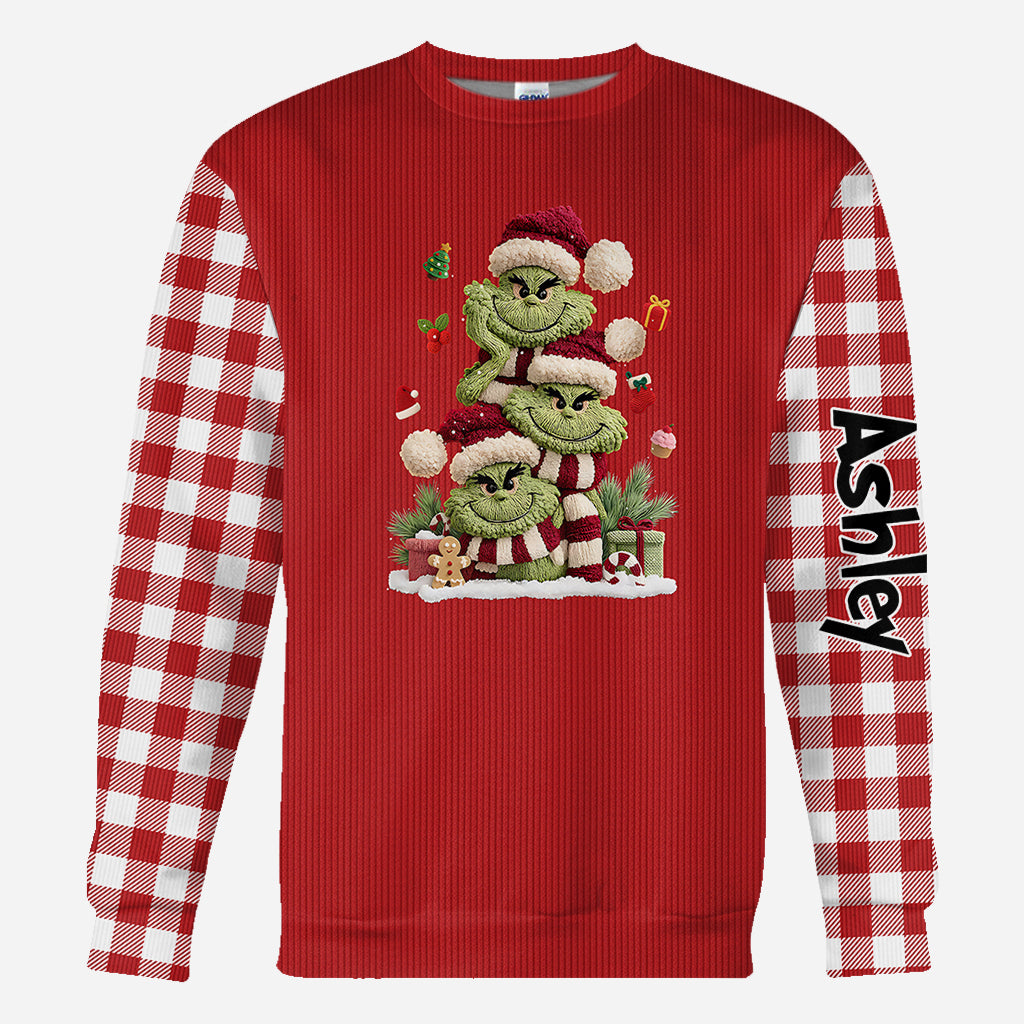 Merry Christmas - Personalized Stole Christmas All Over Shirt
