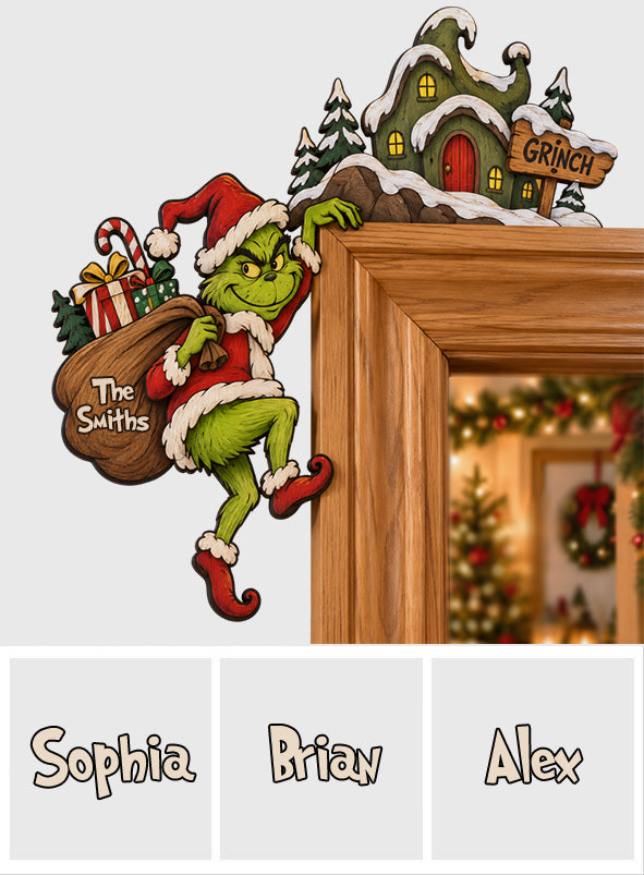 Stole Christmas - Personalized Stole Christmas Door Frame Decoration