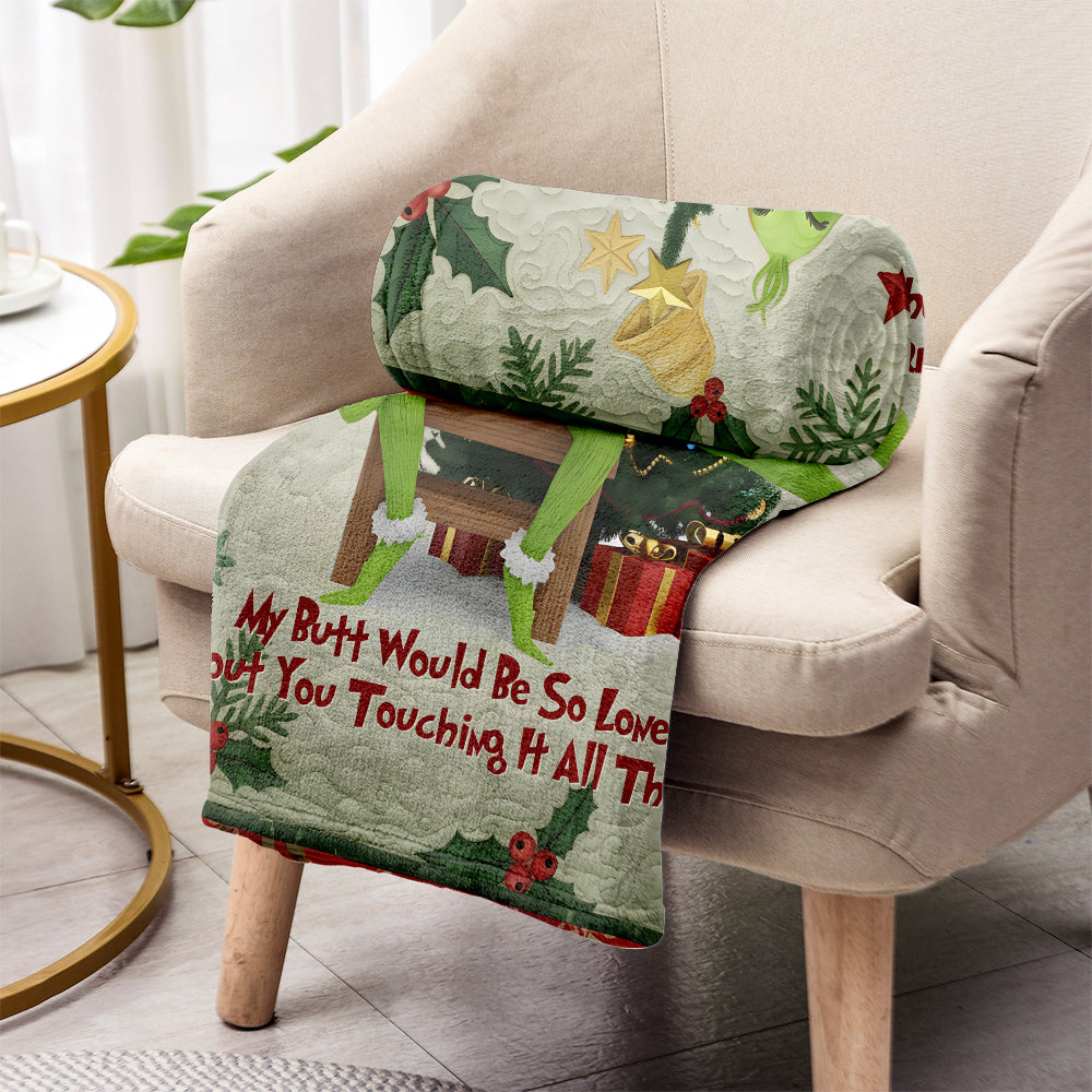 I Love You - Personalized Stole Christmas Blanket