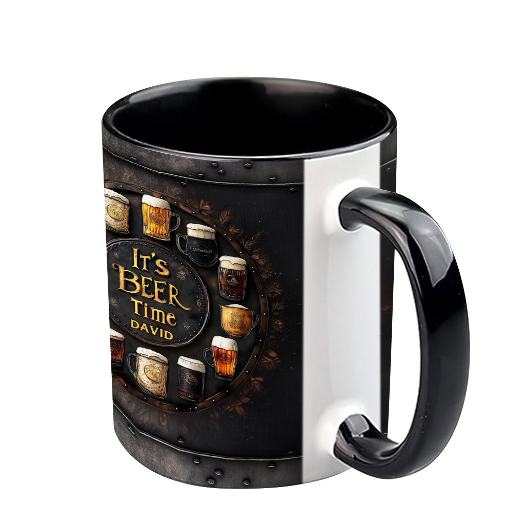 C'est l'heure de la bière ! - Mug à bière personnalisé
