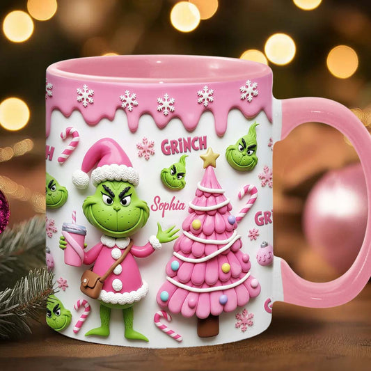 Merry Grinchmas - Personalized Stole Christmas Accent Mug
