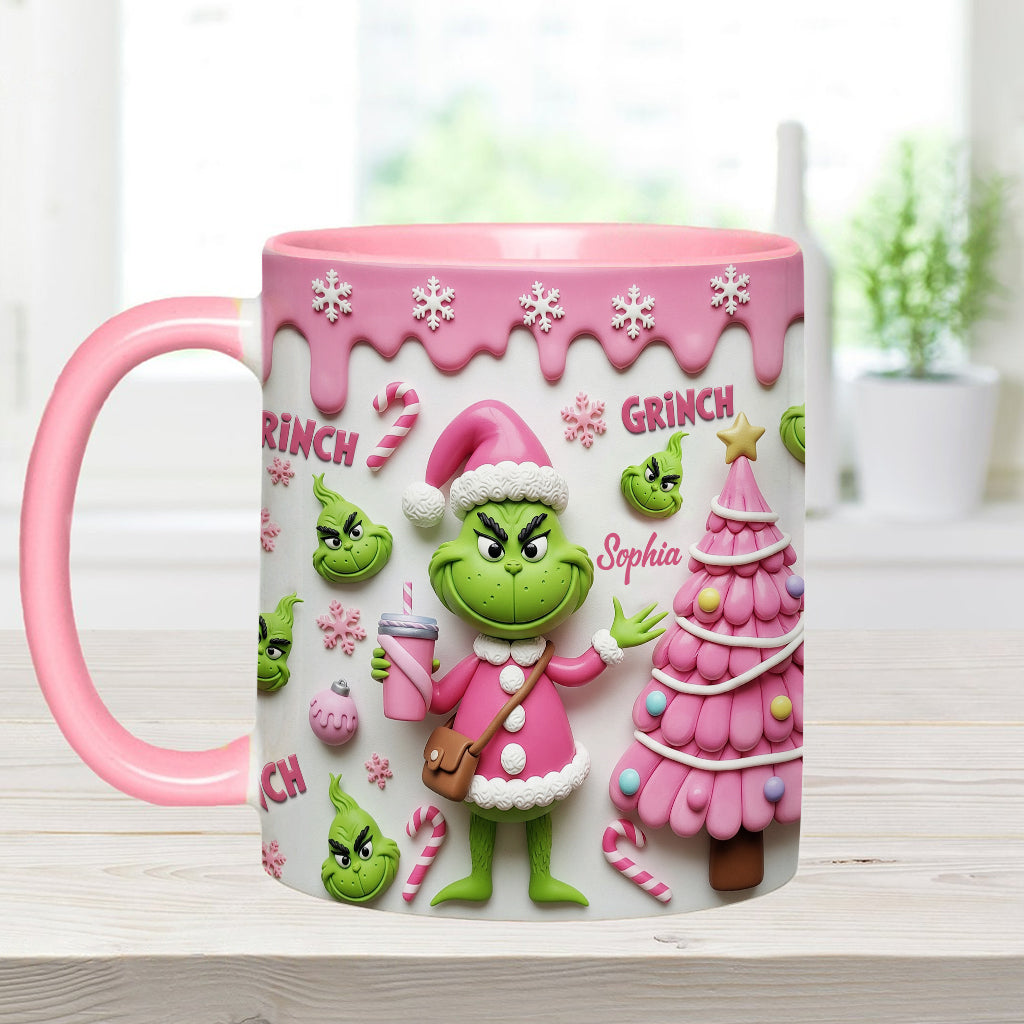 Merry Grinchmas - Personalized Stole Christmas Accent Mug