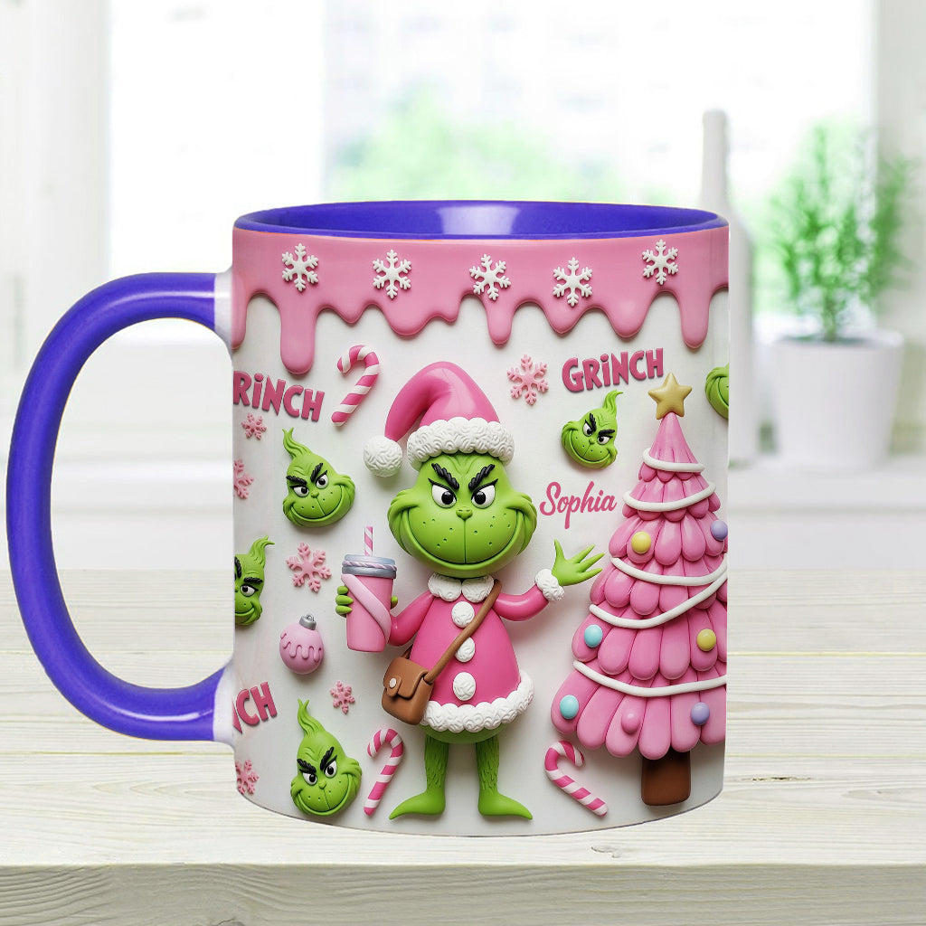 Merry Grinchmas - Personalized Stole Christmas Accent Mug