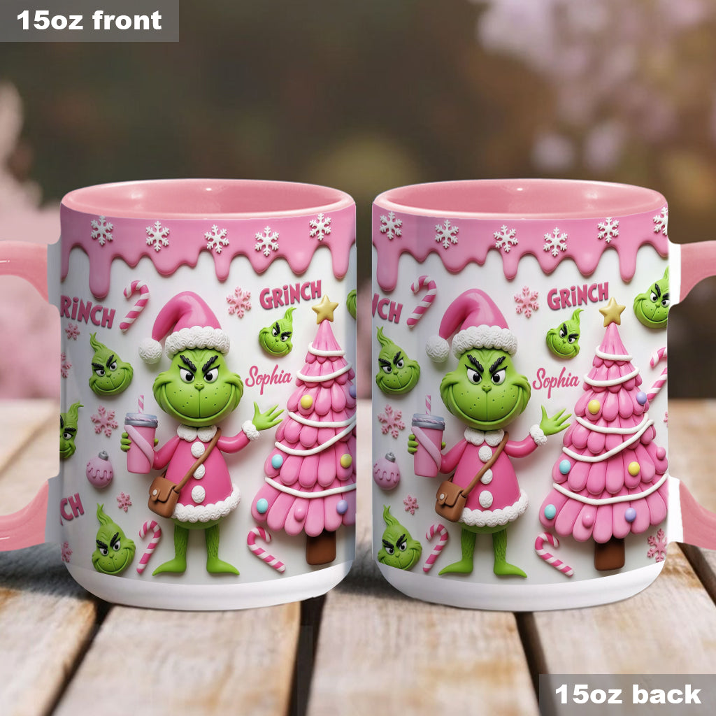 Merry Grinchmas - Personalized Stole Christmas Accent Mug