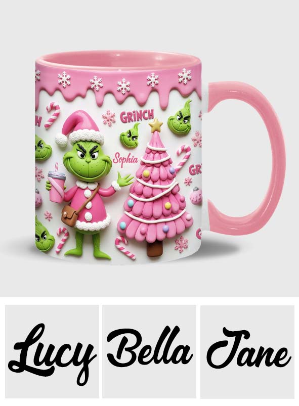 Merry Grinchmas - Personalized Stole Christmas Accent Mug