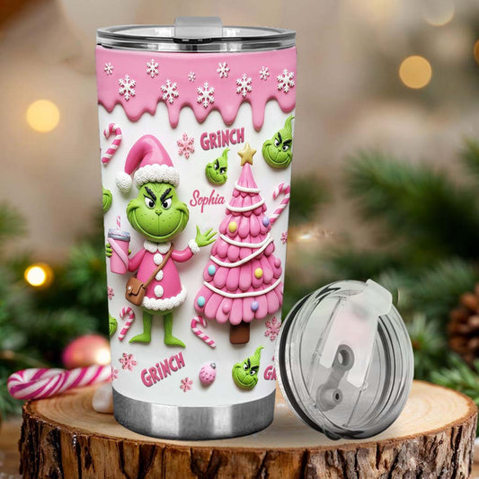 Merry Grinchmas - Personalized Stole Christmas Tumbler