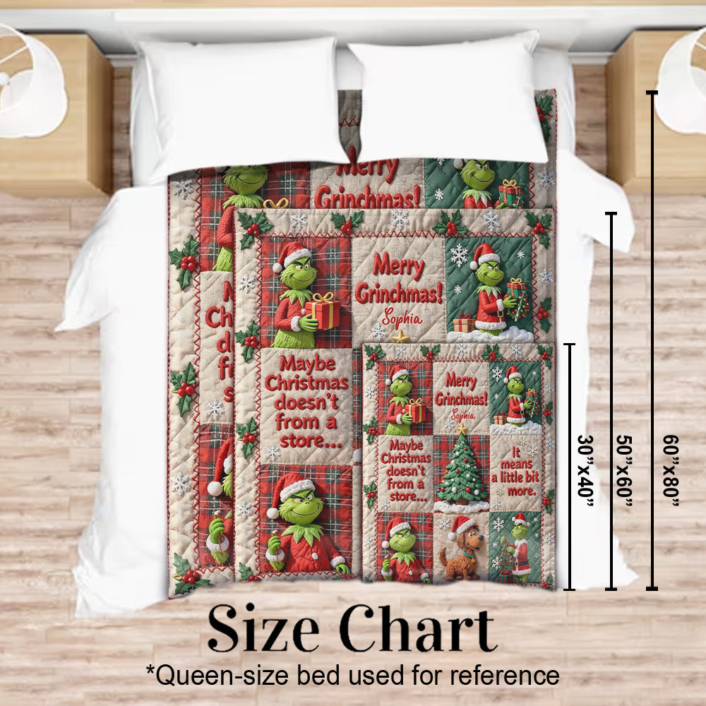 Merry Christmas - Personalized Stole Christmas Blanket