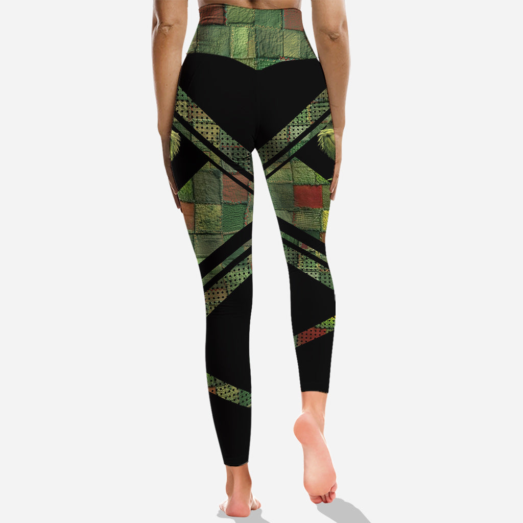 Green Christmas - Personalized Stole Christmas Hoodie and Leggings