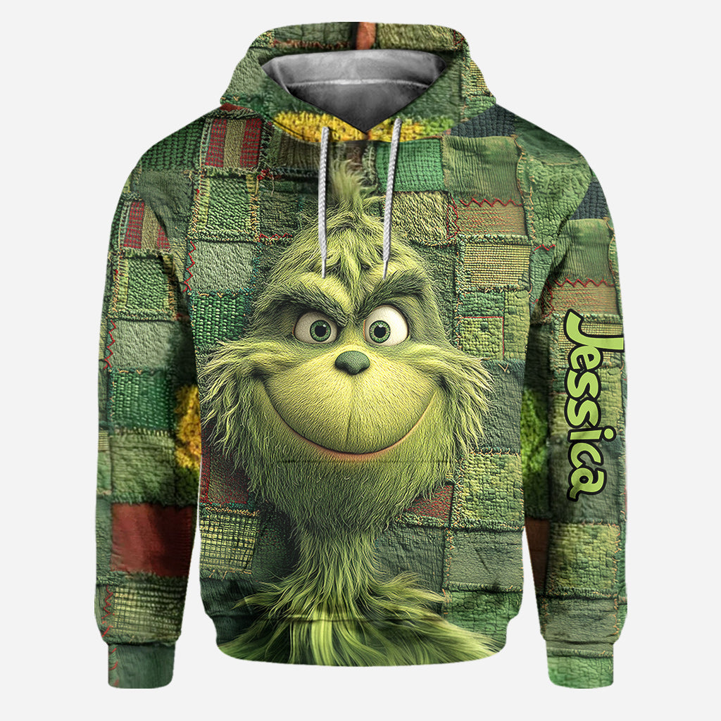 Green Christmas - Personalized Stole Christmas Hoodie and Leggings