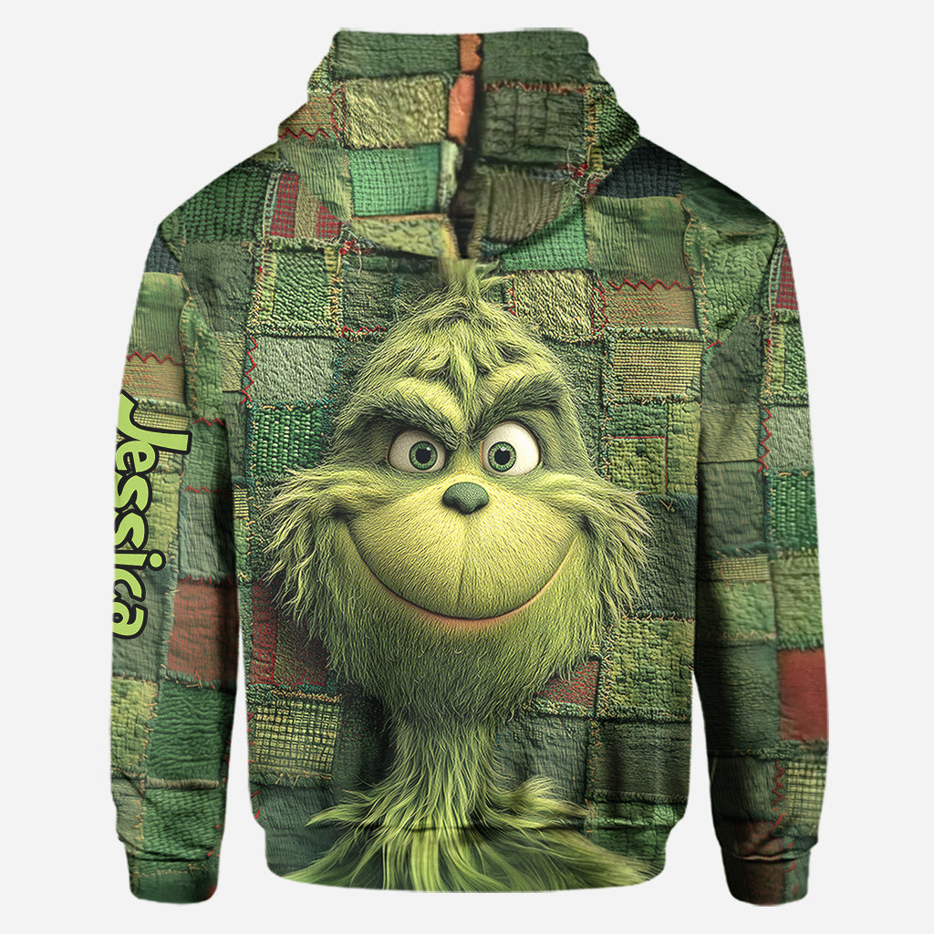 Green Christmas - Personalized Stole Christmas Hoodie and Leggings