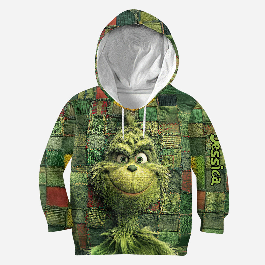 Green Christmas - Personalized Stole Christmas Hoodie and Leggings