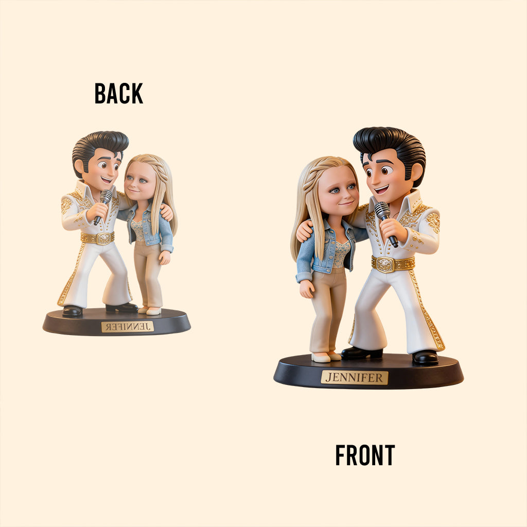 Il doit y avoir une lumière qui brille plus fort quelque part - Plaque acrylique personnalisée « Roi du Rock and Roll »