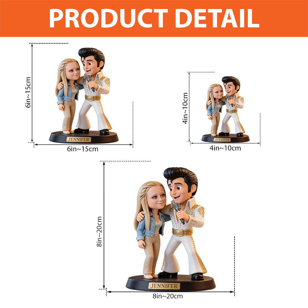 Il doit y avoir une lumière qui brille plus fort quelque part - Plaque acrylique personnalisée « Roi du Rock and Roll »