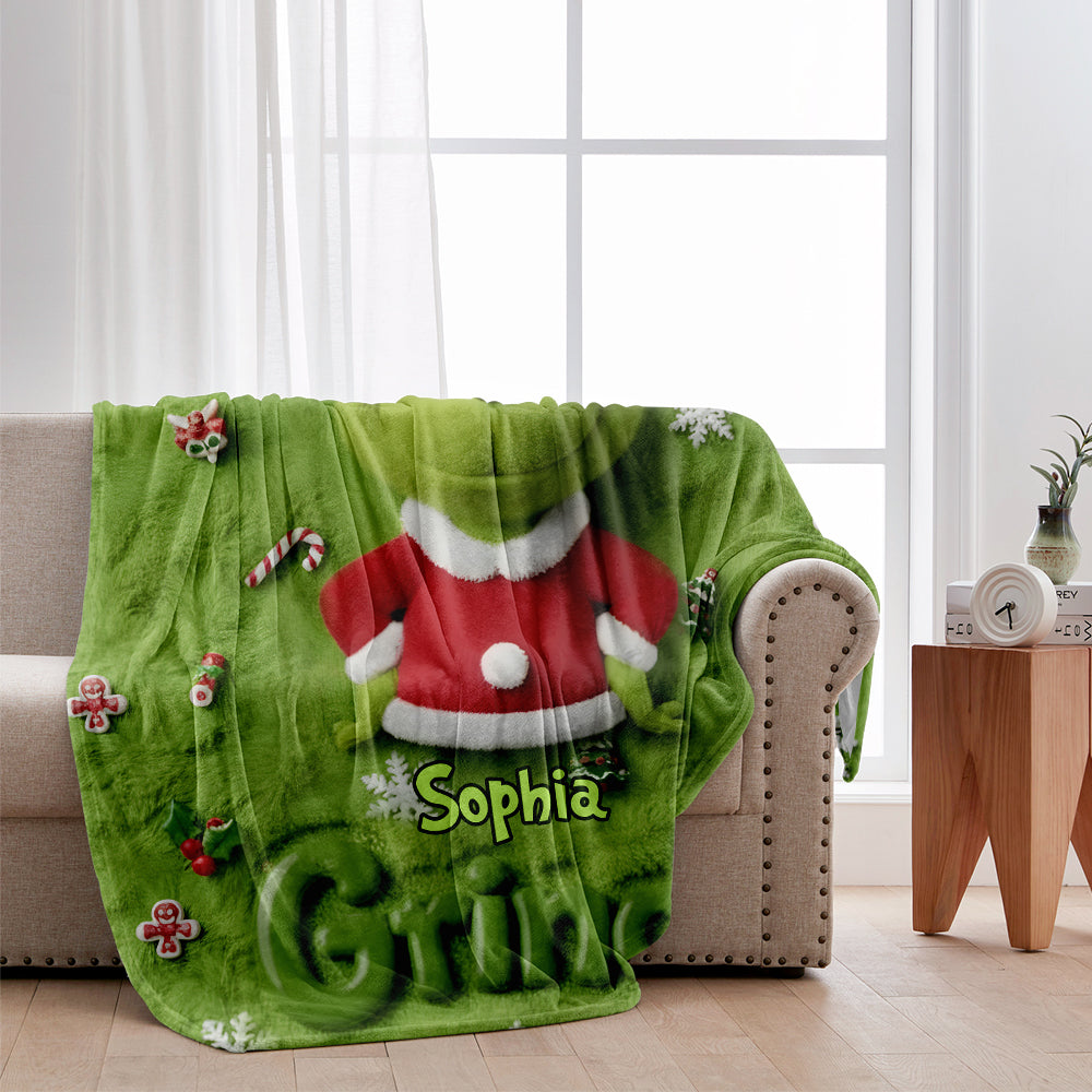 Joyeux Grinchmas - Étole de Noël personnalisée