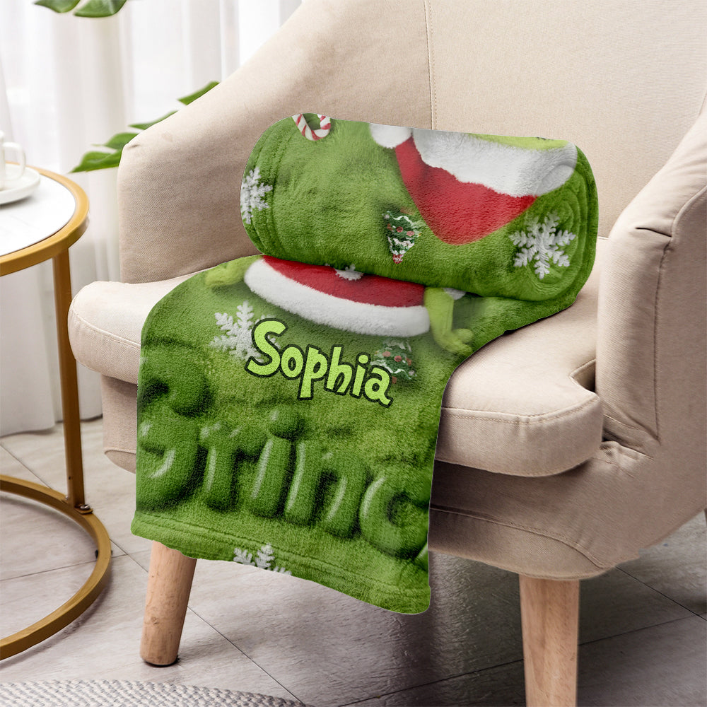 Joyeux Grinchmas - Étole de Noël personnalisée