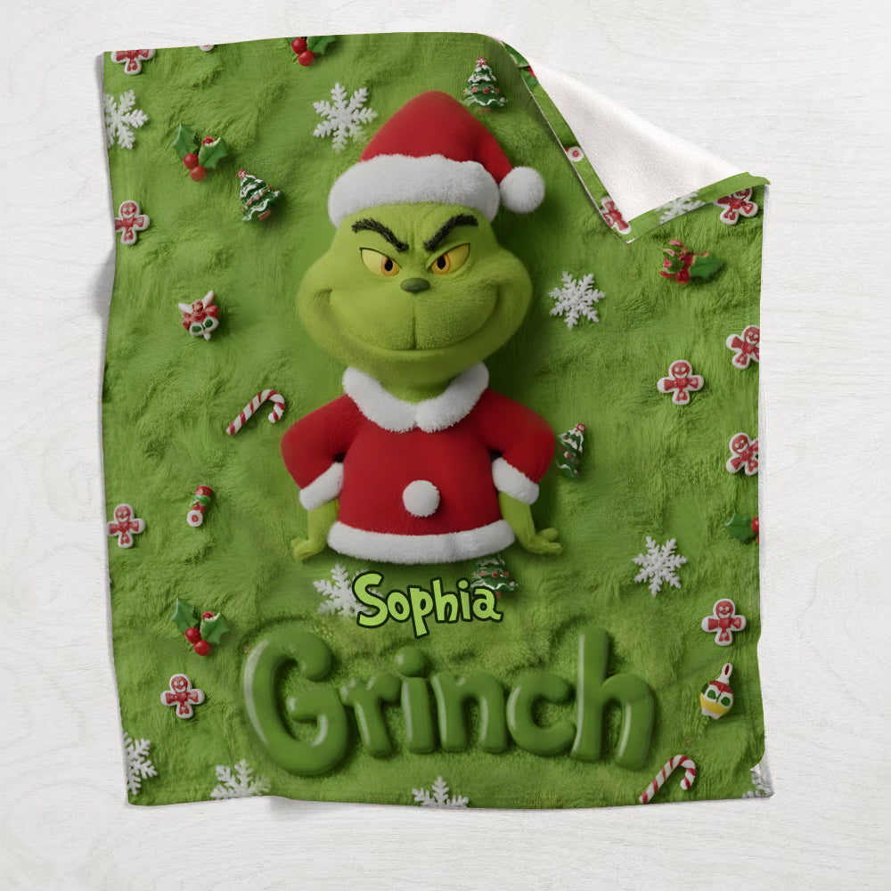 Joyeux Grinchmas - Étole de Noël personnalisée