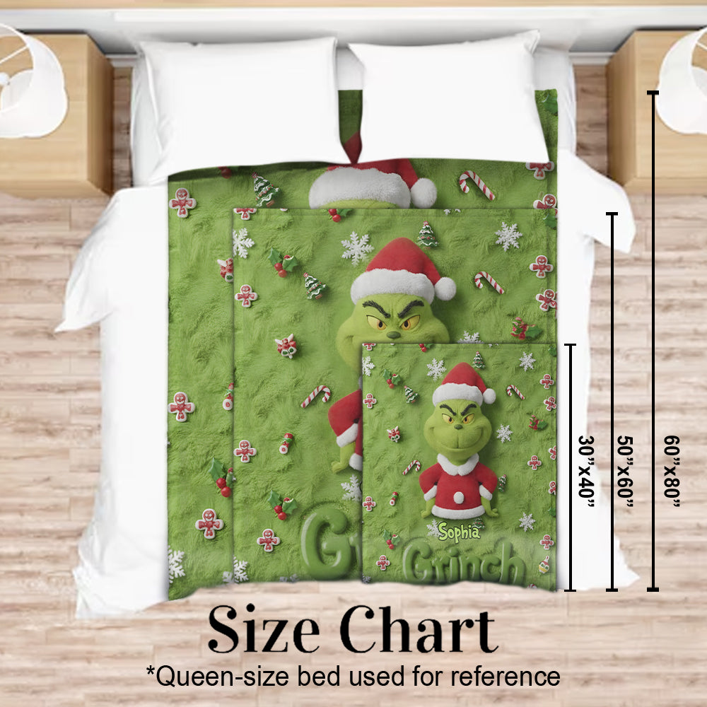 Joyeux Grinchmas - Étole de Noël personnalisée