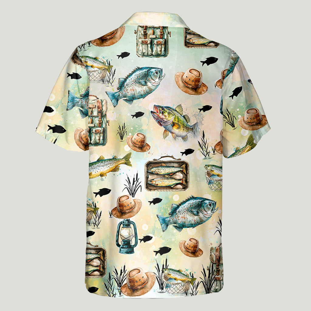 Papa pêcheur - Chemise hawaïenne de pêche personnalisée